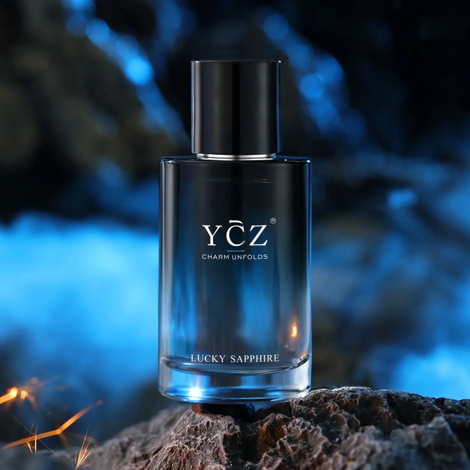 YCZ Charm Unfolds Lucky Sapphire Men's Cologne-Klarna - Image 4